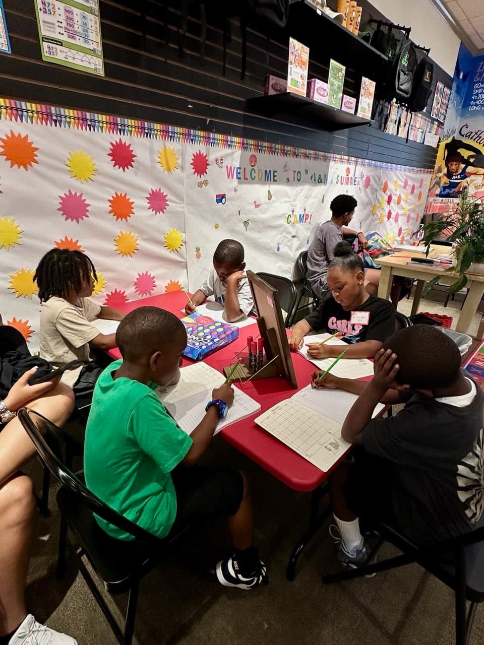 Summer camp math and problem-solving activity